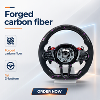 Volant sport en cuir et fibre de carbone avec fonction chauffante pour BMW Série 6, Série 2, M1, M2 – Remplacement des boutons – Vente en gros usine