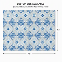 Nappe en plastique jetable PEVA pour usage quotidien, design élégant, décoration de fête, housse de table personnalisable, imperméable, vente en gros