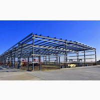 Almacén Prefabricado de Acero Galvanizado de Bajo Costo, Estructura de Acero Moderna y Minimalista de Calibre Ligero