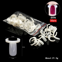 Professionnel bricolage vernis à ongles couleur échantillon affichage carte anneau 50 pièces/sac naturel faux plastique complet ongles conseils Palette carte de couleur