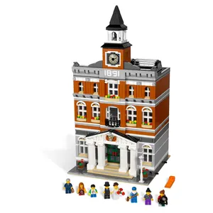 Compatible Creator 2766PCS Town Hall Model Building Blocks Juguetes para niños Regalos