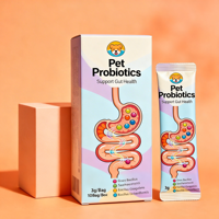 Poudre de probiotiques la plus vendue de l'usine pour petits chiens et chats – Absorption rapide, sans céréales, pour digestion sensible et soutien immunitaire