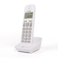 Telepon DECT Digital Tanpa Kabel Berkualitas Tinggi Warna Putih untuk Kantor dan Rumah