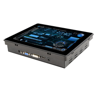 Moniteur tactile industriel embarqué robuste, panneau frontal étanche, écran tactile pour HMI d'usine et borne de libre-service