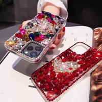 Étui de luxe fait main avec coque en diamant scintillant pour iPhone Xr X Xs 7 8 11 12 13 14 15 16 17 Pro Max