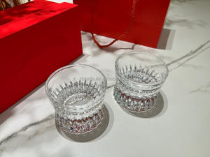 High Quality Luxury Custom Crystal <b>Gold</b> <b>Rim</b> Mini Wine <b>Glasses</b> Lead Free Handmade with <b>Gold</b> Trim American Style - Product Image 3