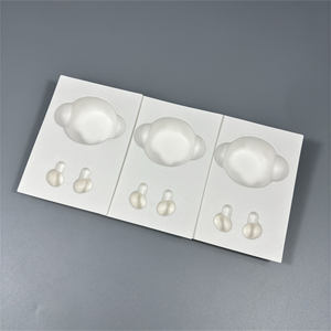 Boîte à pulpe moulée recyclable OEM emballage pour écouteurs sans fil plateau d'emballage en pulpe pour écouteurs Bluetooth en fibre - Product Image 4