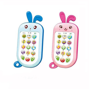 <span class=keywords><strong>Giocattolo</strong></span> Musicale a Forma di Coniglietto con Telefono <span class=keywords><strong>Cellulare</strong></span> in Inglese Rosa con Luci per Bambini - Product Image 1