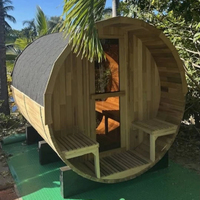 Bain à remous en bois de cèdre finlandais moderne de luxe sur mesure, grand, chauffé au bois, 5m*2m, 6-8 personnes, spa, sauna extérieur pour la maison