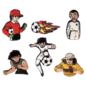Modelo regalos recuerdos artesanías Anime Animal dibujos animados temáticos Super Campeones capitán Tsubasa Metal esmalte Pin - Product Image 1