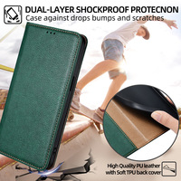 Étui portefeuille magnétique avec porte-cartes pour 17 Pro Max 15 14 23 24 25Ultra, personnalisable en gros, en TPU et cuir, antichoc, couleur unie