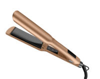 Commande personnalisée titane cheveux fer à lisser cheveux plats contrôle de température en continu nouveau produit écran LCD électrique pour RV