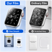 Film Hydrogel Transparent Magique à Installation Rapide pour Apple Watch Series 10 11 IWatch S10 Protection d'Écran Quotidienne pour Montre
