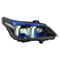 Pour BMW Série 5 E60 03-10, Ensemble de feux de jour à LED et clignotants 12V 50W, Version Thunder à sourcils bleus modifiés