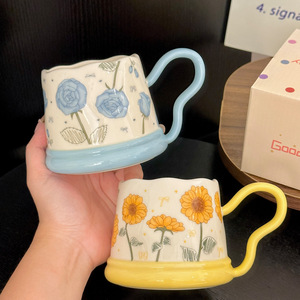 Taza <span class=keywords><strong>de</strong></span> Porcelana Fina BAMBUS, Estilo Pastoral, con Diseño <span class=keywords><strong>de</strong></span> Tulipanes, Ecológica, <span class=keywords><strong>de</strong></span> Gran Capacidad, <span class=keywords><strong>para</strong></span> Mujeres, Oficina, Hogar, <span class=keywords><strong>Desayuno</strong></span>, <span class=keywords><strong>Regalo</strong></span> - Product Image 3