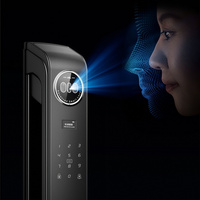 Serrure Intelligente Visuelle Biométrique à Reconnaissance Faciale et Veineuse, Verrouillage Électronique par Empreinte Digitale, Appel Vidéo, Interphone Visuel à Distance