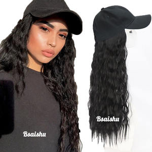 Perruques <span class=keywords><strong>chapeau</strong></span> pour femmes, cheveux longs bouclés, effet permanente au maïs, volumineuses, douces et de bonne qualité, <span class=keywords><strong>prix</strong></span> de gros usine - Product Image 6