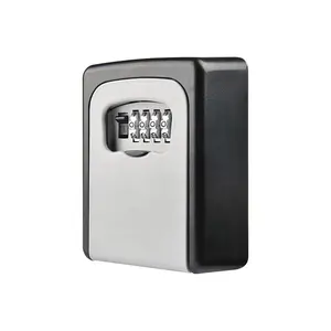 Caja de bloqueo de llave YH9216, caja de almacenamiento de llave de combinación con código reiniciable, caja de seguridad de 4 dígitos sin grillete