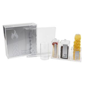 Judaica phù hợp với hộp besamim chủ nến cốc khay bên trong luctie Acrylic havdalah Bộ - Product Image 1