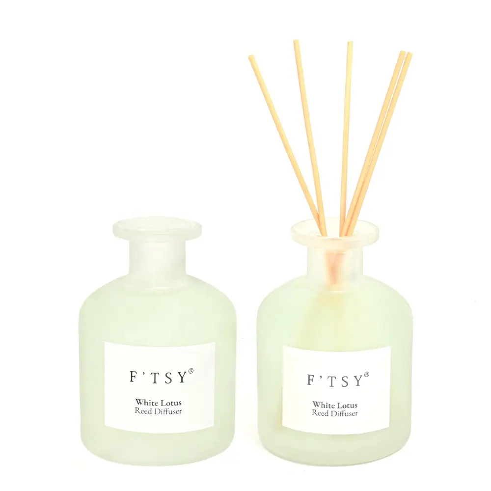 Daily Constant Fragrance Flower Reed Difusor White Lotus Scent para accesorios de baño