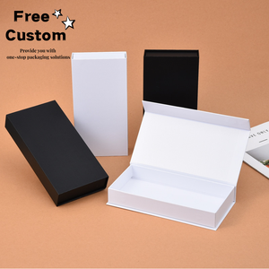 Caja de regalo con tapa abatible en forma de libro, pañuelo de seda grueso, antifaz para ojos festivo, embalaje vacío reutilizable con revestimiento UV y grabado en relieve - Product Image 2