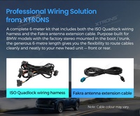 XTRONS Faisceau de câblage ISO de 6 mètres et kit d'extension radio pour BMW E38/E39/E46/E53