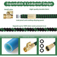 Tuyau d'arrosage extensible 3X Growth Fast Expansion Quick Fill Flexible Water Hose Green Magic pour l'irrigation des pelouses et des patios