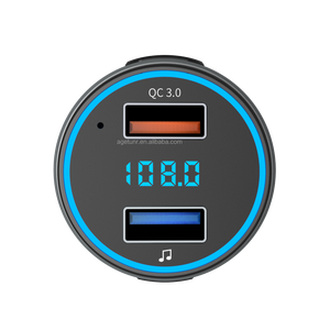 AGETUNR caliente BH347 REPRODUCTOR DE Mp3 para coche transmisor FM 18W QC3.0 carga rápida manos libres llamada U disco música activar teléfono Control de voz - Product Image 2