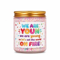 Bougie créative en forme de bonbon coloré, faite à la main en cire de soja, parfumée, coffret cadeau, décoration d'intérieur, cadeau, bougies parfumées