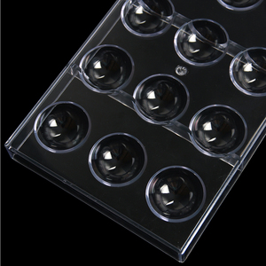 CC0100B Moule sphérique pour bonbons au chocolat fait à la main Moule en plastique et résine pour chocolat brut et savon Moule en silicone pour gâteau numéro de modèle stéréo - Product Image 4