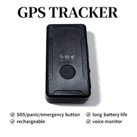 Traceur GPS longue autonomie, mini, sans fil, rechargeable, avec bouton SOS, moniteur vocal, localisateur personnel précis LBS pour enfants et personnes âgées