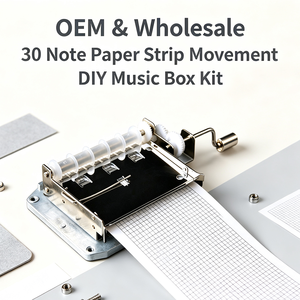 Mecanismo de Caja de <span class=keywords><strong>Música</strong></span> de Papel Metálico Yunsheng, 30 Notas, Manivela, Mecanismo Mecánico, Personalizable con Canciones - Product Image 1