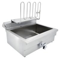 Friteuse électrique commerciale en acier inoxydable 220V, grande capacité 25L, pour frites et poulet