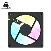 Ventilador de Refrigeración AntarcChill de 120 mm con Espejo Infinito Lateral, ARGB, Alto Flujo de Aire, Rodamiento Hidráulico, para Caja de PC, OEM