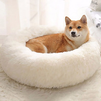 Panier Rond Chien Coussin Chat Panier Donut Panier Chien Lit pour Chat Chien et Mignon Coussin pour Chats et Petits Chiens