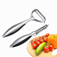Duurzame zinklegering ABS moderne keuken schilmesje handmatige fruit- en groentesnijder roestvrijstalen mes V-vormige snijder makkelijk schoon te maken