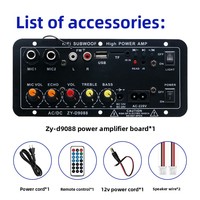 Amplificateur de son 2.1 canaux pour voiture, karaoké à domicile, extérieur, vente chaude, directement de l'usine, fabriqué en Chine