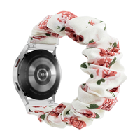 Bracelet de montre en tissu Scrunchie gagnant-gagnant pour Samsung Galaxy Watch 20 mm 22 mm, bracelet de remplacement floral