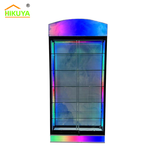 New Design Smoke Store <b>Case</b> 5 Glass Shelves <b>Wall</b> Cabinet Glassware <b>Display</b> Shop Furniture Cabinets Glass Showcase - Product Image 1