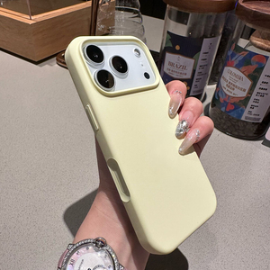 Custodia per telefono in silicone liquido con logo personalizzato, effetto seta, anti-ingiallimento, antiurto per iPhone 17 16 Pro Max 15 Air 14 13 12 - Product Image 4