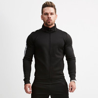 Veste à capuche pour homme + pantalon survêtement homme épissure manches longues décontracté 2 pièces ensemble homme poche fermeture éclair Slim Fit Joggers combinaison de sport