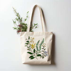 Bolsa de almacenamiento de mano, tamaño de ropa, compra pequeño, de marca orgánica, blanca, personalizada - Product Image 1