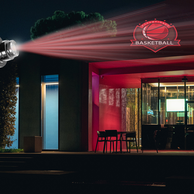Factory LED 35W Warehouse Warning Line Outdoor Waterproof Gobo Light Floor Projection logo Projector