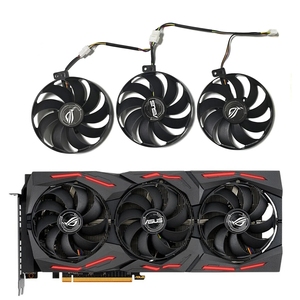 87mm T129215SU DC 12V 0.55A RX 5600 <span class=keywords><strong>XT</strong></span> refroidisseur de GPU pour <span class=keywords><strong>ASUS</strong></span> Rog Strix RX 5600 <span class=keywords><strong>XT</strong></span> <span class=keywords><strong>5700</strong></span> 5700XT RX5700 ventilateur de refroidissement graphique - Product Image 1