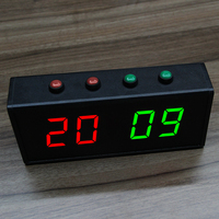 Papan Skor Tenis Meja Elektronik LED Portabel Dalam Ruangan 4 Digit untuk Klub Gimnasium