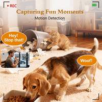 Distributeur automatique de nourriture pour animaux de compagnie avec caméra HD 1080P, WiFi 5G, contrôle par application, programmable, pour chiens, capacité de 33 tasses