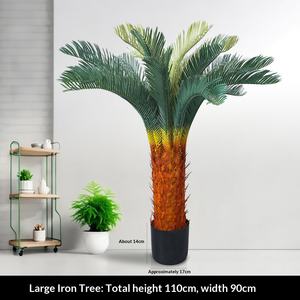 Cycas Sago Artificiel Réaliste, Simulation d'Arbre Cycas, Plante Verte pour la Maison, le Salon, le Hall d'Hôtel, le Centre Commercial - Product Image 2