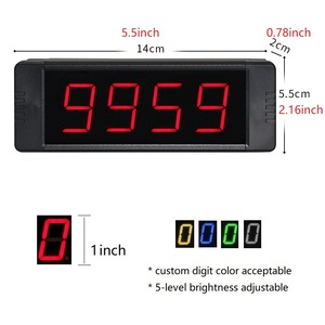 Yizhi GI4D-1R Xách Tay Mini Máy Tính Để Bàn Kỹ Thuật Số Đếm Ngược Tally Counter <span class=keywords><strong>LED</strong></span> Hiển Thị 9999 Ngày Đếm Đồng Hồ Trở Lại Trường Học - Product Image 2