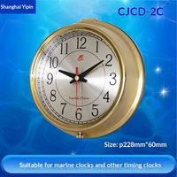 Horloge marine à quartz 370204 pour navires, boîtier en cuivre durable, chronomètre marin Baoxing avec certificat CCS, compatible OLIVER