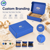 Boîtes cadeaux en carton ondulé biodégradable avec logo personnalisé, fermeture magnétique, poignée, impression par estampage, recyclables, bande détachable, e-commerce